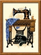 Набор для вышивания крестом «Швейная машинка» (857) фото