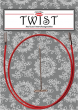 Красная леска для съемных спиц ChiaoGoo Twist, 75 см (разъем S), арт. 7530-S фото