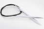 Круговые металлические спицы Knitter's Pride Nova Platina, 25 см (10''), 4 мм. Арт.120168 фото